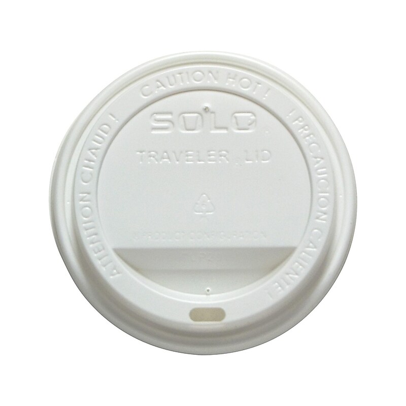 Solo Traveler Lids, White, 1000/Carton (TLP316-0007) image 1