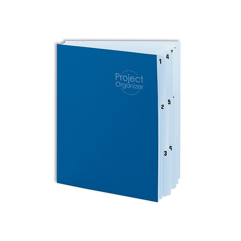 Smead Cardboard Indexed Desk File, Numerical Index, Navy/Lake Blue (89200) image 1