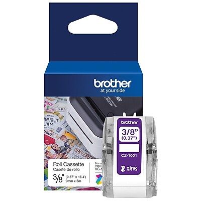 Brother CZ-1001 Zero-Ink Roll Cassette Brother Genuine Supplies L Continuous Length White x 5 m 9 mm W
