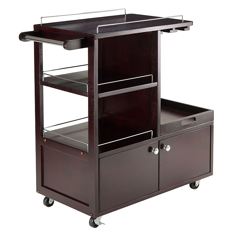 Winsome 34"W Galen Entertainment Cart Espresso (92430) image 1