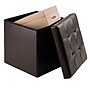 Winsome Ashford Faux Leather Storage Ottoman, Chocolate (92415)~#|#~sp4604310_sc7