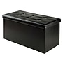 Winsome Ashford Faux Leather Storage Ottoman, Black (20627)~#|#~sp4604312_sc7