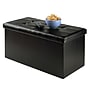 Winsome Ashford Faux Leather Storage Ottoman, Black (20627)~#|#~sp4604315_sc7