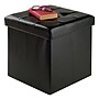 Winsome Ashford Faux Leather Storage Ottoman, Black (20415)~#|#~sp4604319_sc7