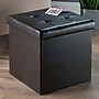 Winsome Ashford Faux Leather Storage Ottoman, Chocolate (92415)~#|#~sp4604321_sc7