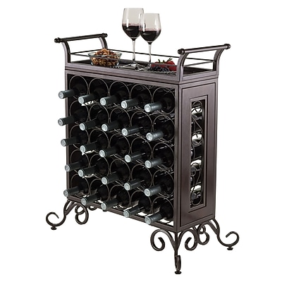 Winsome Wood Silvano 25-Bottle Wine Rack - Thumbnail 2