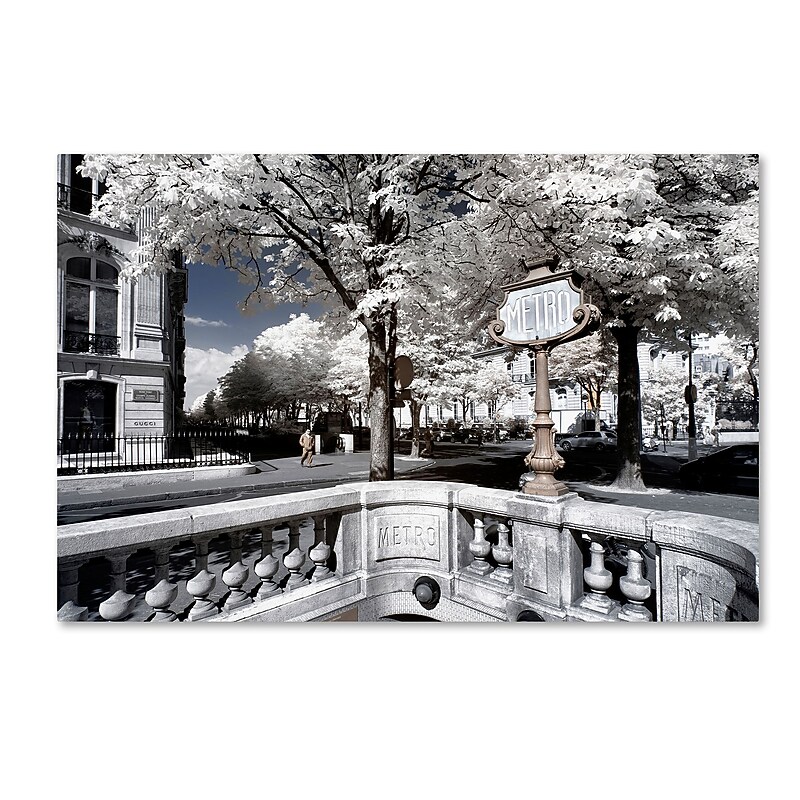 Trademark Fine Art Philippe Hugonnard 'Another Look at Paris XII' 12" x 19" Canvas Stretched Art Print (190836043095) image 1