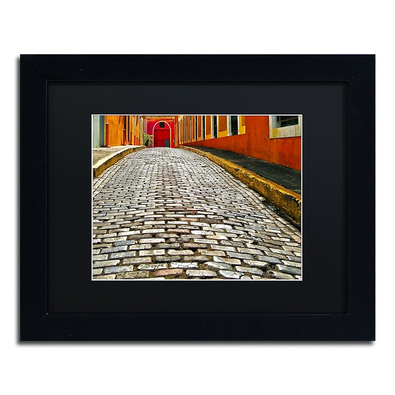 Trademark Fine Art CATeyes 'Old San Juan 14' 11" x 14" Matted Framed Art Print (190836040179) image 1