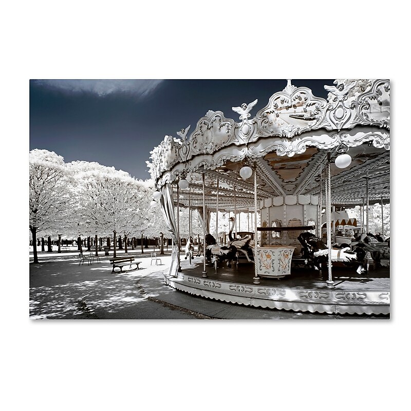 Trademark Fine Art Philippe Hugonnard 'Another Look at Paris XIV' 12" x 19" Canvas Stretched Art Print (190836043453) image 1