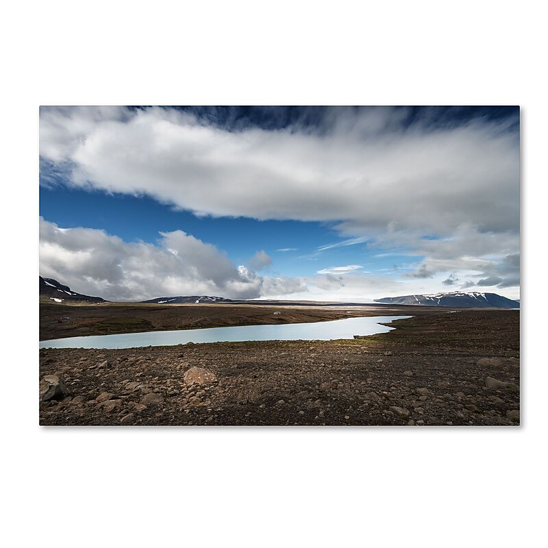 Trademark Fine Art Philippe Sainte-Laudy 'Icelandic Silence' 12" x 19" Canvas Stretched Art Print (190836301706) image 1
