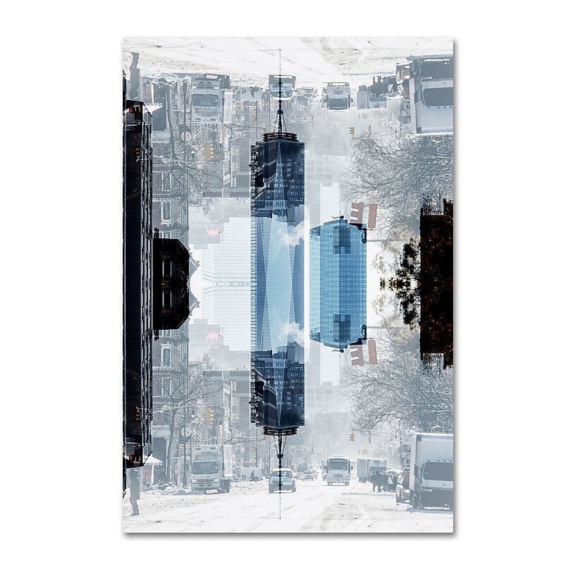 Trademark Fine Art Philippe Hugonnard 'New York Reflection V' 12" x 19" Canvas Stretched Art Print (886511967281) image 1