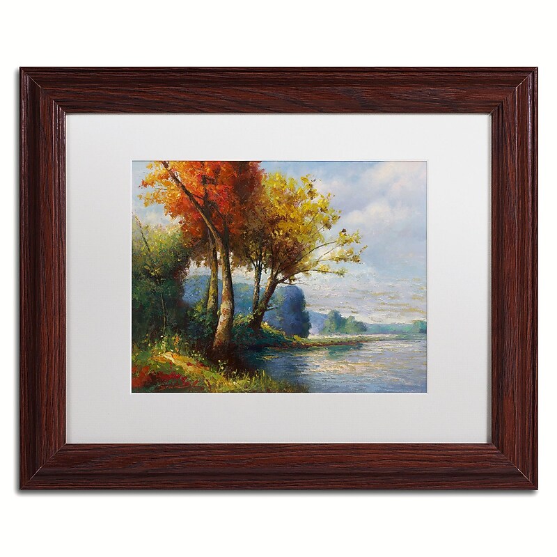 Trademark Fine Art Daniel Moises 'Corot Tribute' 11" x 14" Matted Framed Art Print (190836236251) image 1