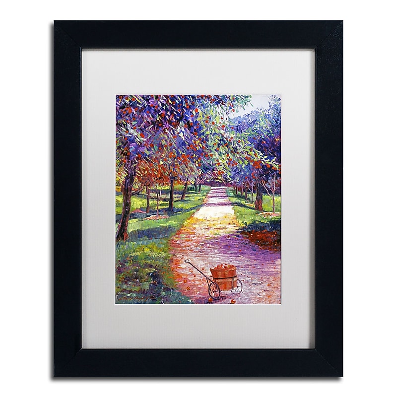 Trademark Fine Art David Lloyd Glover 'French Apple Orchards' 11" x 14" Matted Framed (190836225682) image 1