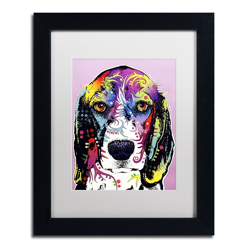 Trademark Fine Art Dean Russo '4 Beagle' 11" x 14" Matted Framed (190836160396) image 1
