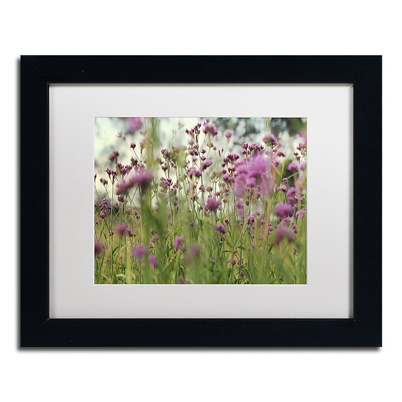 Trademark Fine Art Beata Czyzowska Young 'Field of Purple' 11" x 14" Matted Framed (190836183487) image 1