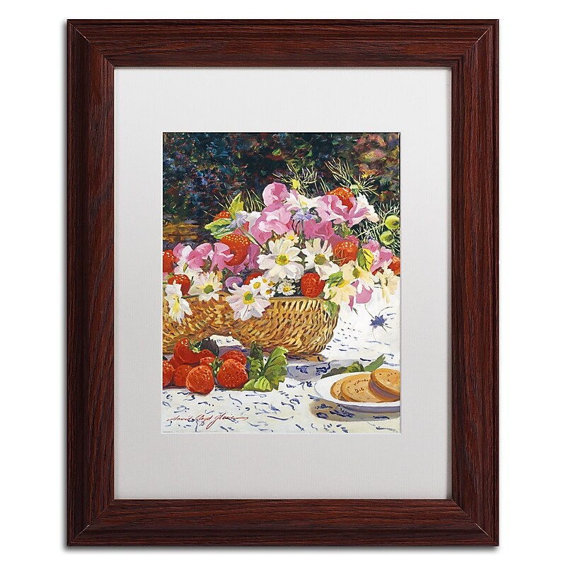 Trademark Fine Art David Lloyd Glover 'The Summer Picnic' 11" x 14" Matted Framed Art Print (190836188222) image 1