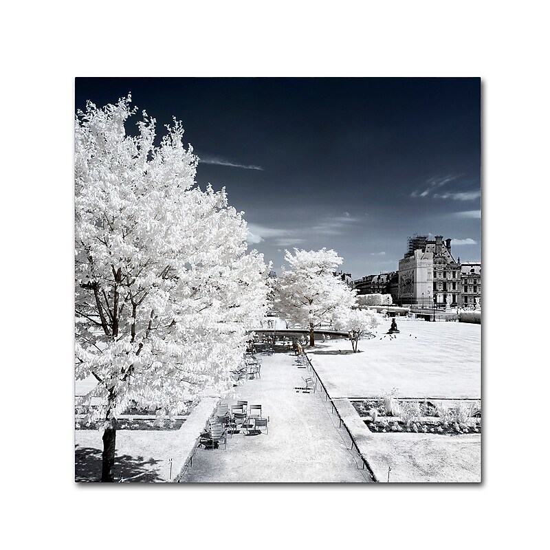 Trademark Fine Art Philippe Hugonnard 'Another Look at Paris XVIII' 18" x 18" Canvas Stretched Art Print (190836044047) image 1