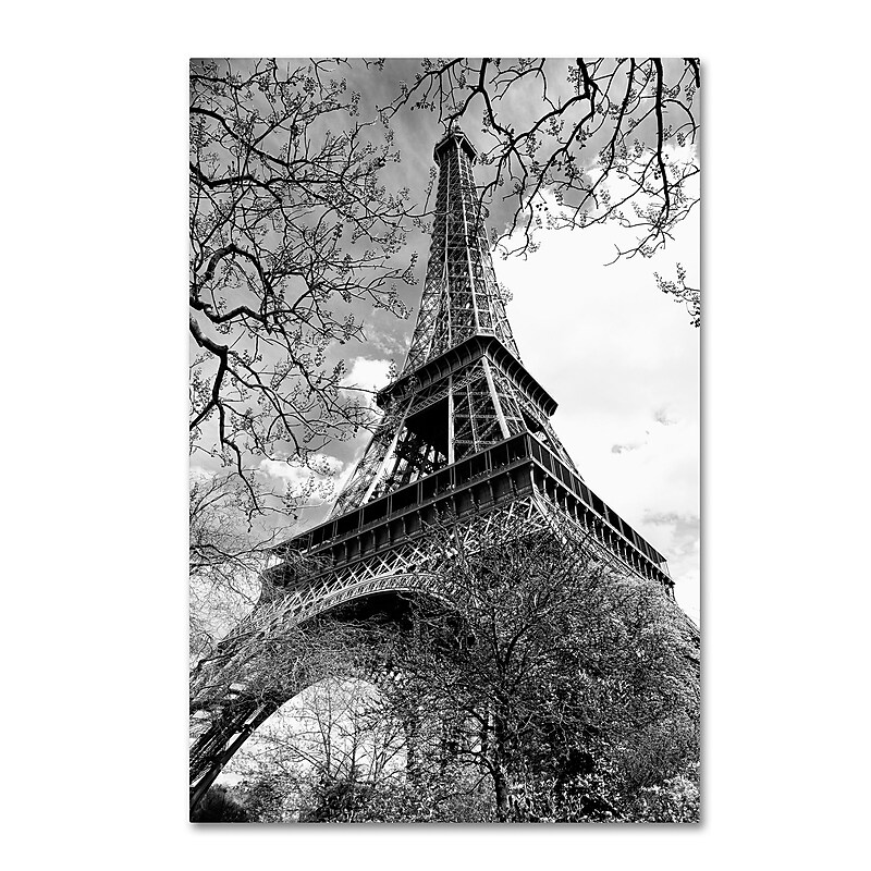 Trademark Fine Art Philippe Hugonnard 'Eiffel Tower 2' 12" x 19" Canvas Stretched Art Print (190836113866) image 1