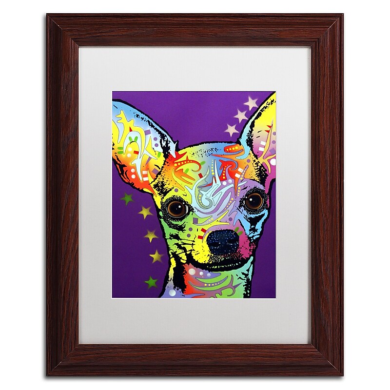 Trademark Fine Art Dean Russo 'Chihuahua II' 11" x 14" Matted Framed Art Print (190836146703) image 1