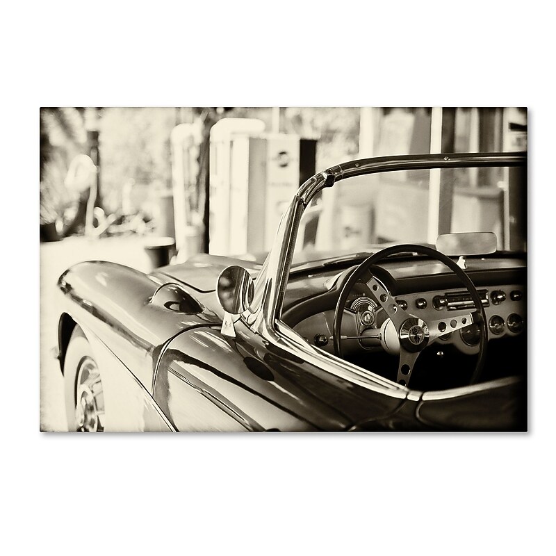 Trademark Fine Art Philippe Hugonnard 'Classic Car' 12" x 19" Canvas Stretched Art Print (190836049073) image 1