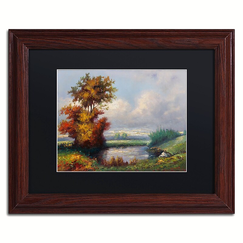 Trademark Fine Art Daniel Moises 'Landscape Next to Heaven' 11" x 14" Matted Framed (190836236466) image 1