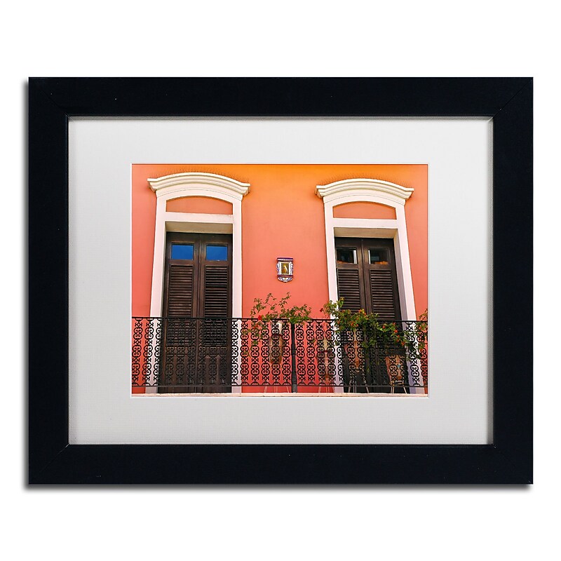 Trademark Fine Art CATeyes 'Old San Juan 15' 11" x 14" Matted Framed Art Print (190836040360) image 1
