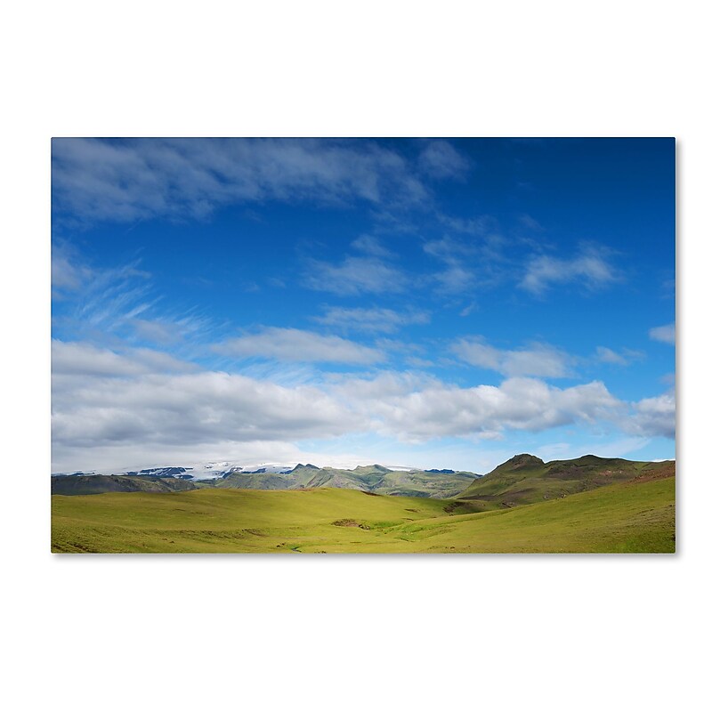 Trademark Fine Art Philippe Sainte-Laudy 'Clouds Over Glacier' 12" x 19" Canvas Stretched Art Print (190836289967) image 1