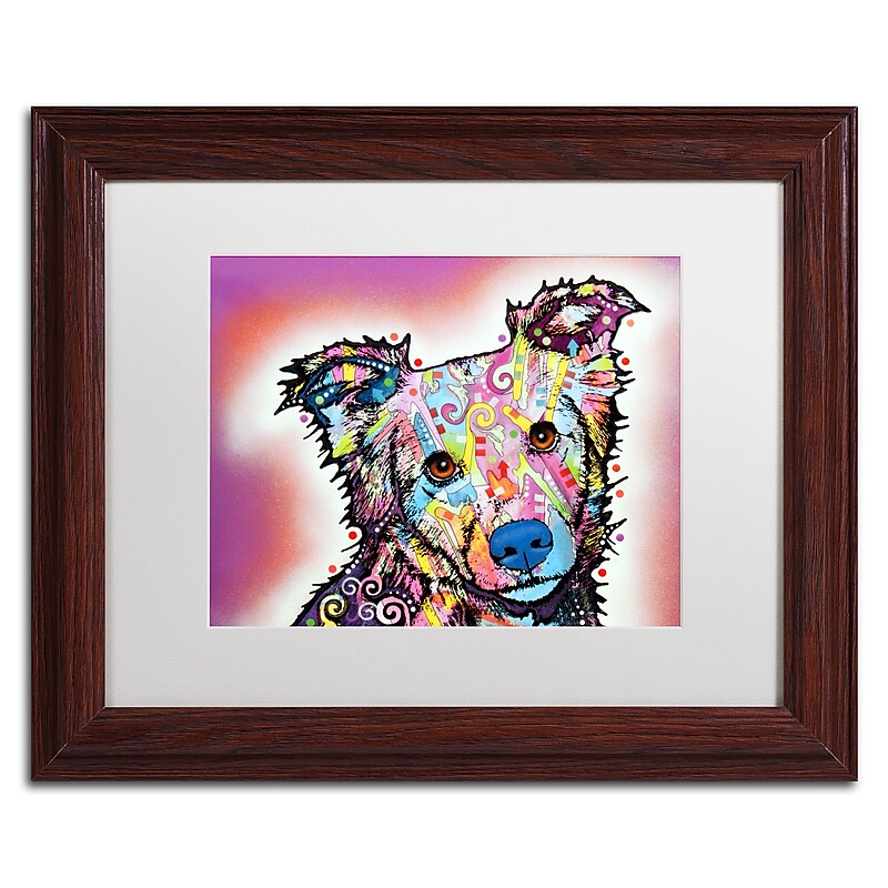 Trademark Fine Art Dean Russo 'Collied' 11" x 14" Matted Framed (190836161409) image 1