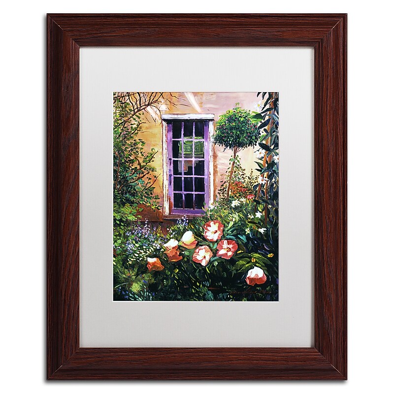 Trademark Fine Art David Lloyd Glover 'Tuscany Villa Garden' 11" x 14" Matted Framed (190836225941) image 1