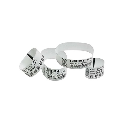 Zebra Z-Band UltraSoft Wristbands, 6 Rolls/Pack (10015355K) | Staples