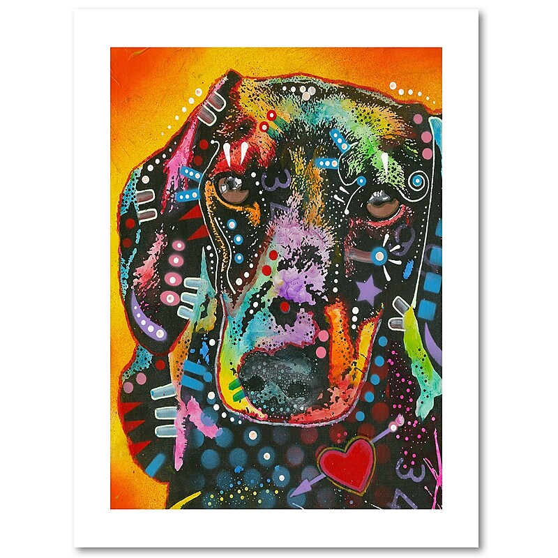Trademark Fine Art Dean Russo 'Brilliant Dachshund' 18" x 24" Paper Rolled Art Print (190836137572) image 1