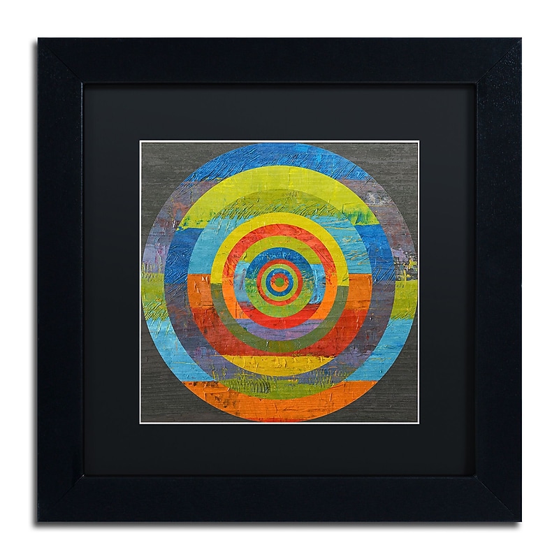 Trademark Fine Art Michelle Calkins 'Full Circle' 11" x 11" Matted Framed (190836073382) image 1