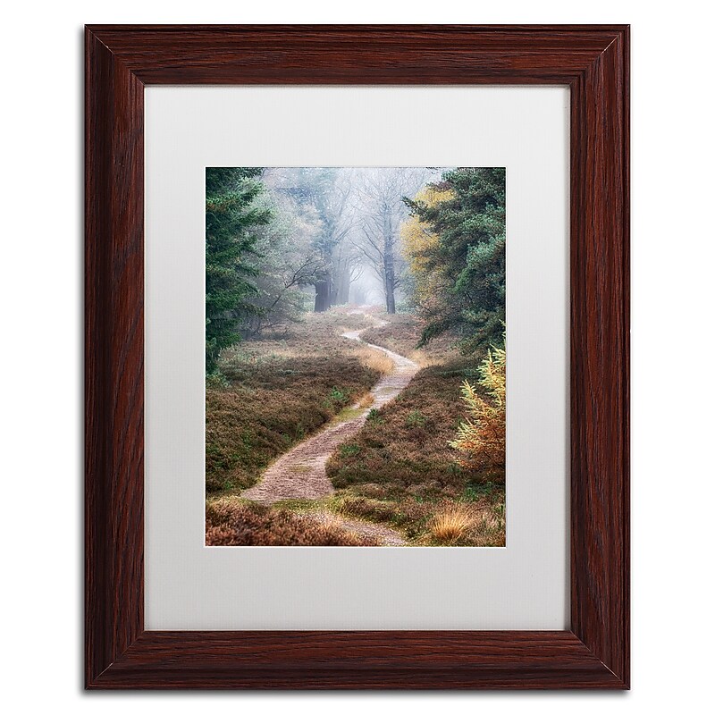 Trademark Fine Art Cora Niele 'Hiking Trail' 11" x 14" Matted Framed (190836316625) image 1