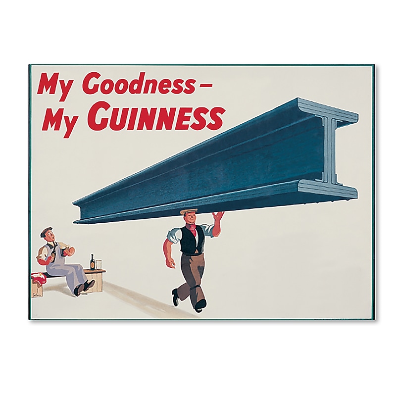 Trademark Fine Art Guinness Brewery 'My Goodness My Guinness XVII' 14" x 19" Wall Art (190836245598) image 1