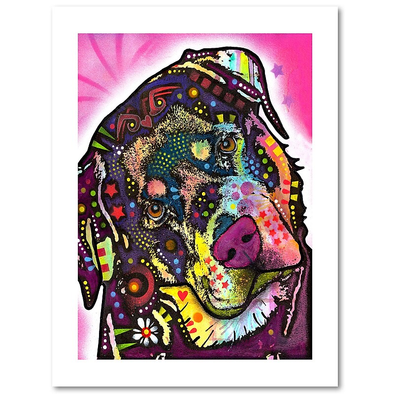Trademark Fine Art Dean Russo 'Rottie' 18" x 24" Paper Rolled Art Print (190836156474) image 1