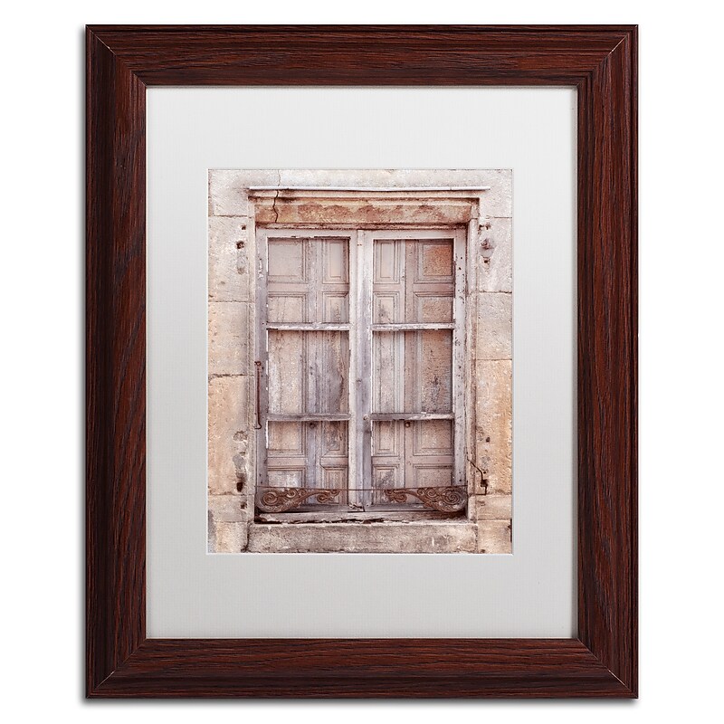 Trademark Fine Art Cora Niele 'French Window I' 11" x 14" Matted Framed (190836313266) image 1