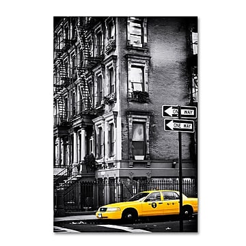Trademark Fine Art Philippe Hugonnard 'NYC Yellow Cab' 12" x 19" Canvas Stretched (190836052318)