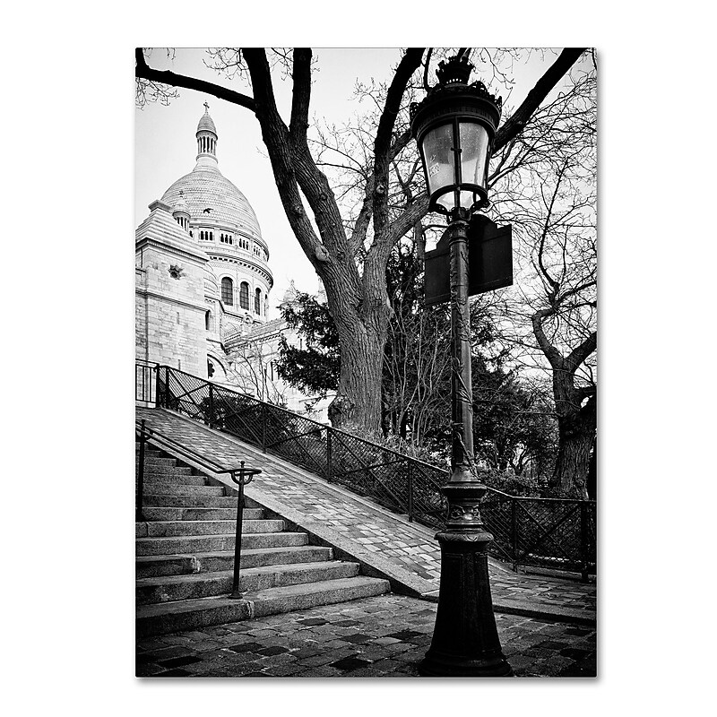 Trademark Fine Art Philippe Hugonnard 'Montmartre France' 12" x 19" Canvas Stretched Art Print (190836120406) image 1