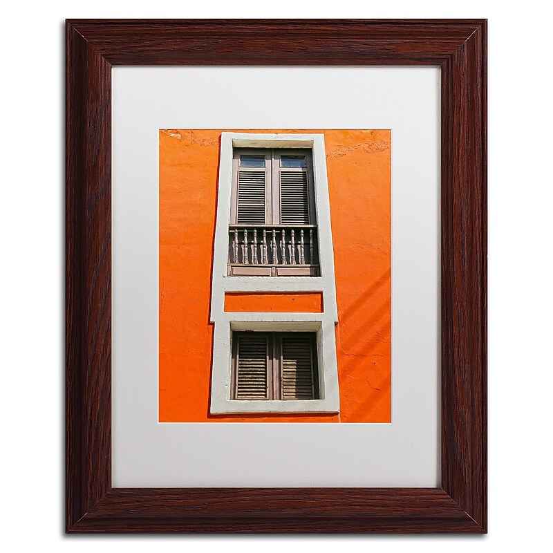 Trademark Fine Art CATeyes 'Old San Juan 6' 11" x 14" Matted Framed Art Print (190836038893) image 1