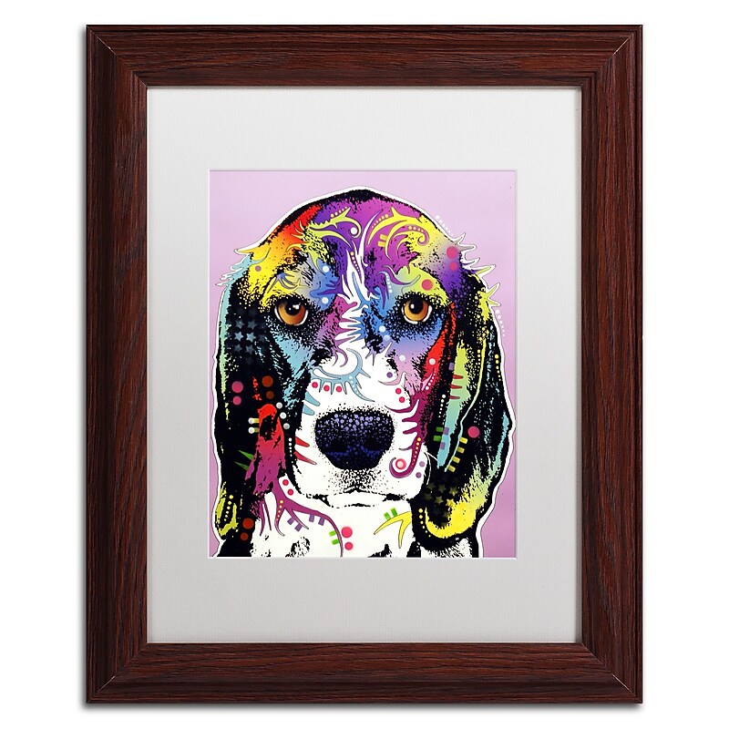 Trademark Fine Art Dean Russo '4 Beagle' 11" x 14" Matted Framed Art Print (190836160501) image 1