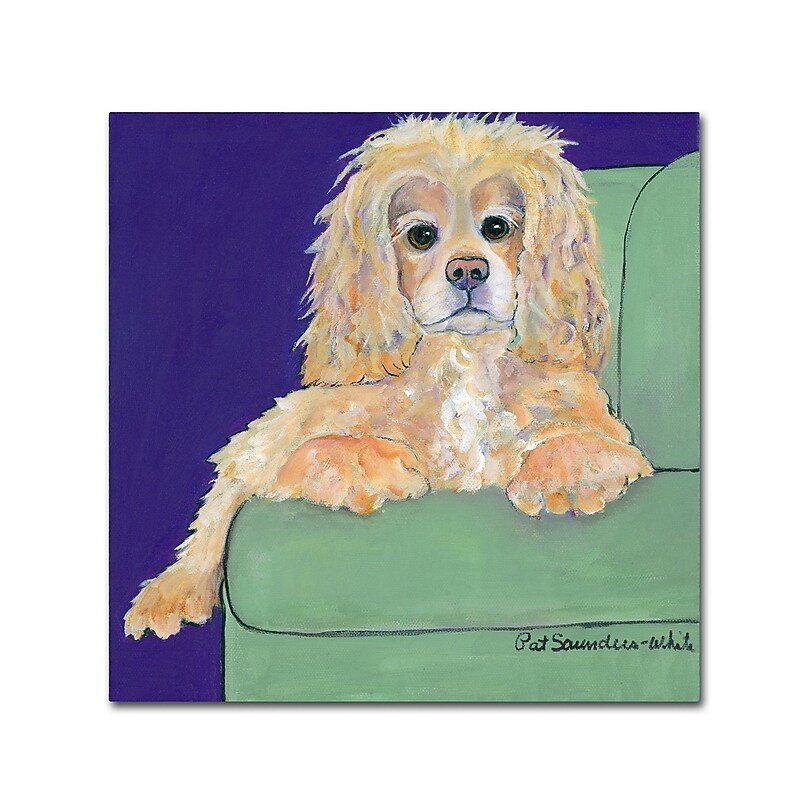Trademark Fine Art Pat Saunders-White 'Betty Boop' 14" x 14" Canvas Stretched (190836056835) image 1