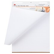 3M™ Flip Chart, 25" x 30", White, 40 Sheets/Pad, 2 Pads/Pack (570)