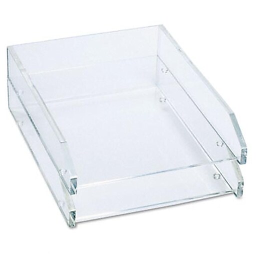 Clear Acrylic Double Letter Tray Staples