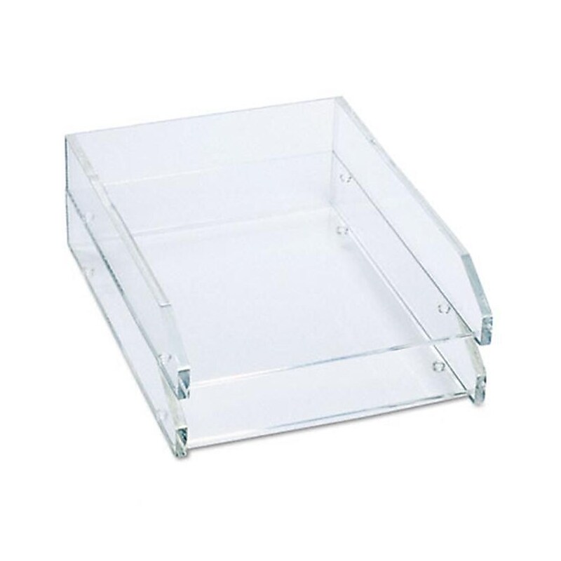 Clear Acrylic Double Letter Tray (AD15) image 1