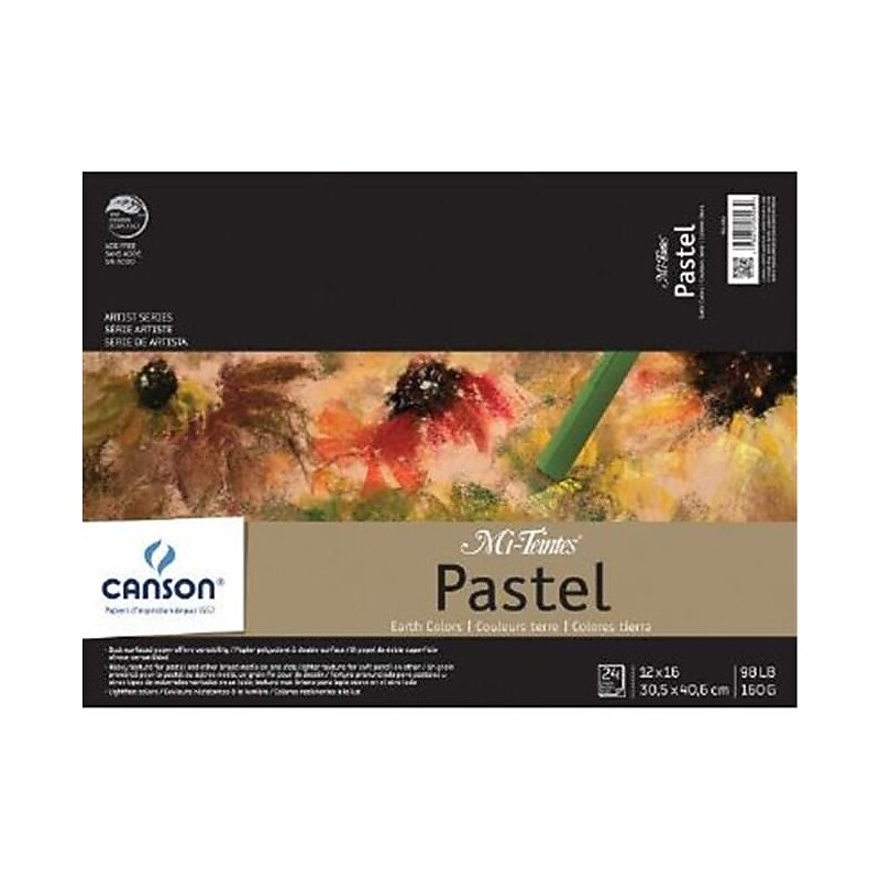 Canson Mi-Tientes 12" x 16" Pastel Sketch Pad (MCXC100510898) image 1