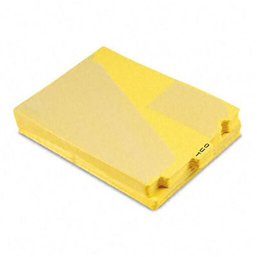 Pendaflex Hanging Folder Tab, Yellow, 50/Pack (13544) Staples