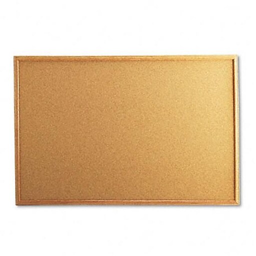 Universal Cork Bulletin Boards with Oak Frame, 36" x 24" at Staples
