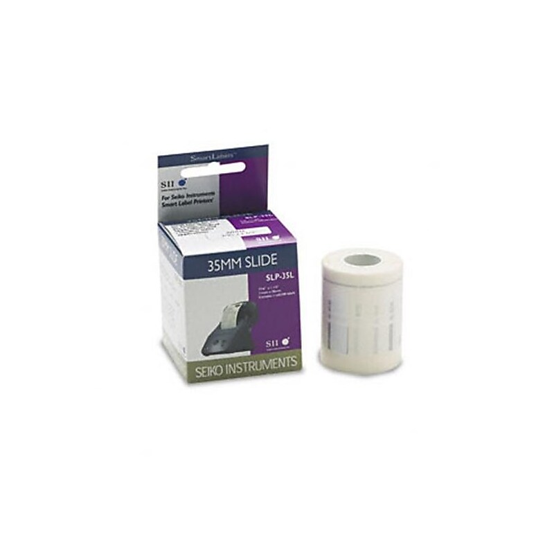 Seiko Thermal Transfer Label, 0.43 in x 1.5 in, White (SLP-35L) image 1