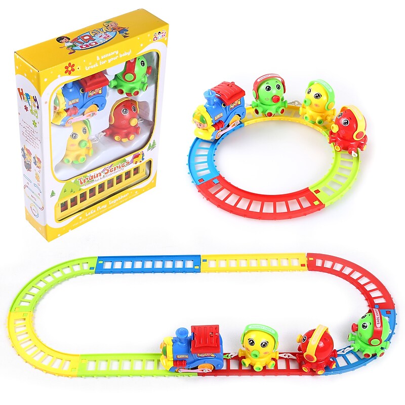 BlueBlockFactory Musical Octopus Animal Friend and Train and Track Play Set 3 to 10 years old image 1