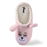 Aerusi Plush Animal Kid Slipper Pink Teddy Bear Size 1-3, EURO Size 34